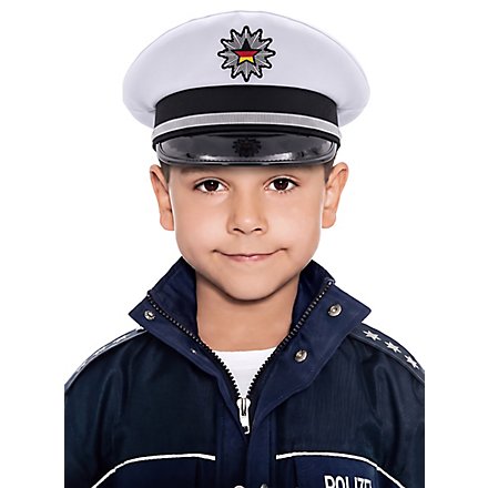 Polizeihut für Kinder weiß