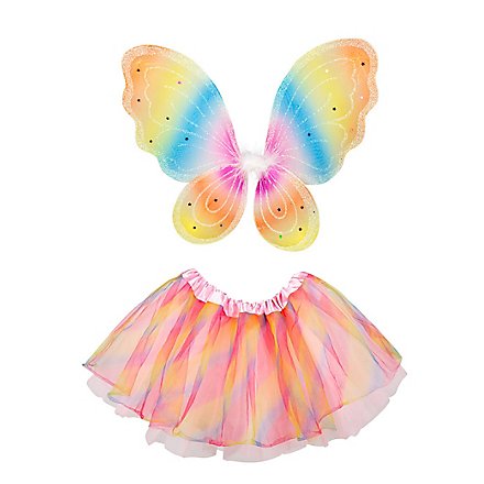 Regenbogen Schmetterling Accessoire-Set