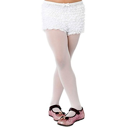 Rüschen Shorts für Kinder weiß