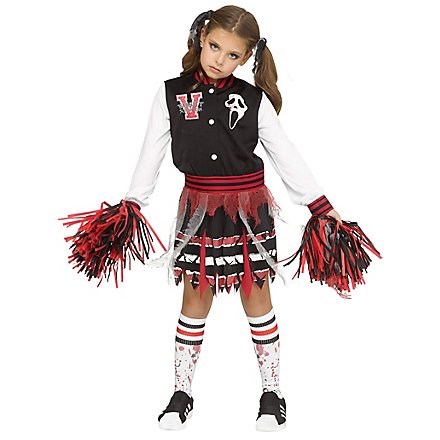 Scream - Ghostface Cheerleader Kostüm für Kinder