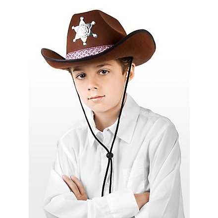 Sheriff Hat brown for Kids - kidomio.com