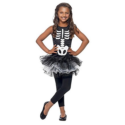 Skelett Tutu Kostüm für Kinder