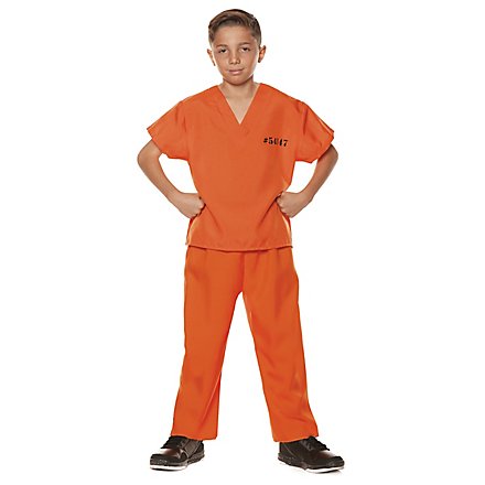 Strafgefangener Kostüm für Kinder