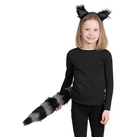 Süßer Waschbär Accessoire-Set für Kinder