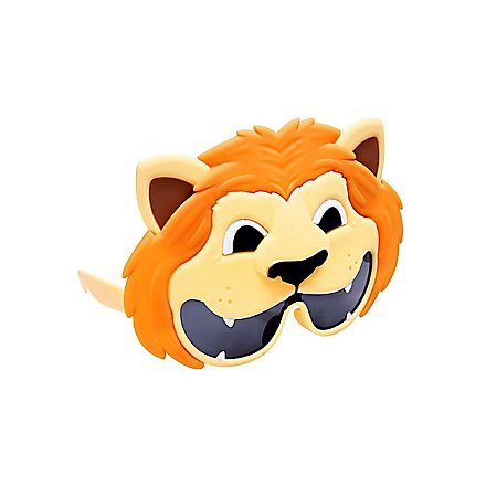 Sun Staches Lion Kids Party Glasses - kidomio.com