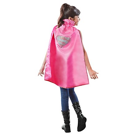 Supergirl rosa Umhang für Kinder