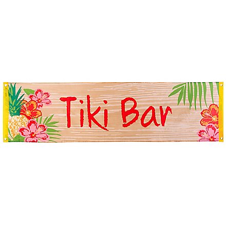 Tiki bar party banner