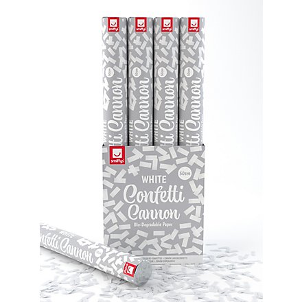 White confetti cannon - biodegradable