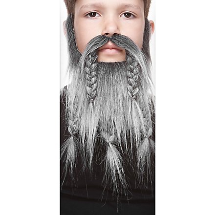 Wikinger Bart Mit Zöpfen – Blonder Vollbart Aus Polyester | Fakebart Für Karneval & Kostümfeste