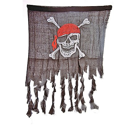 Zerfledderte Piratenflagge