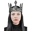 Fantasy Fürstenkrone aus Kunststoff silber