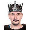 Fantasy Fürstenkrone aus Kunststoff silber