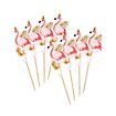 Flamingo Cocktail skewers 12 pieces