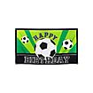 Fußball Fahne "Happy Birthday"