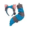 Grinsekatze Accessoire-Set blau