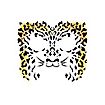 Leopard Gesicht-Klebetattoo