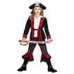 Piratenoutfit weinrot für Mädchen