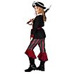 Piratenoutfit weinrot für Mädchen