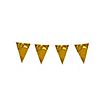 Riesenwimpelkette 10 Meter gold metallic