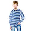 Ringelshirt für Kinder langarm blau-weiß