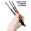 Schminkpinsel rund spitz groß - 6 ROUND