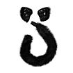 Schwarze Katze Accessoire Set für Kinder