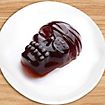 Skull silicone mould for mini cakes 6-grid 