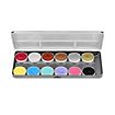 Wasserschminke Pastel & Shimmer - Palette mit 12 Farben