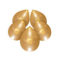 5 illooms LED Luftballons gold