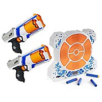 Action Bundle: Nerf N-Strike Elite Strongarm 2er-Pack + Elektronische Zielscheibe DX