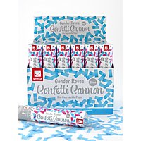 Baby party confetti cannon blue - biodegradable