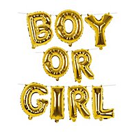 Boy or Girl foil balloon garland