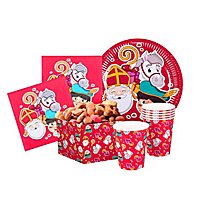 Christmas party decoration set 36 pieces for 6 persons