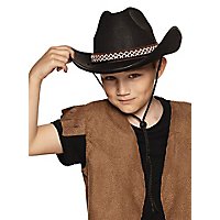 Cowboyhut für Kinder schwarz