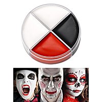 Creme Make-up schwarz-weiß-rot 15 ml Schminkdose