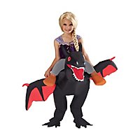 Dragon Rider black Inflatable Child Costume