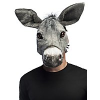 Esel Halbmaske aus Plüsch