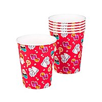 Father Christmas paper cups 6 pieces
