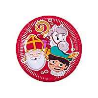 Father Christmas paper plates 6 pieces