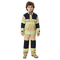 Feuerwehr Kostüm für Kinder sandfarben