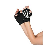 Fingerless bone gloves