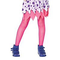 Fishnet Mädchen-Strumpfhosen neon-pink für Kinder