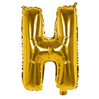 Folienballon Buchstabe H gold 36 cm