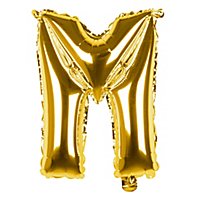 Folienballon Buchstabe M gold 36 cm