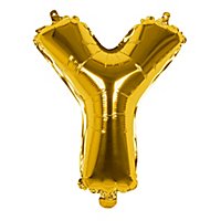 Folienballon Buchstabe Y gold 36 cm