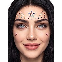 Glitzersteine fürs Gesicht zum Aufkleben bunt