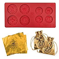 Harry Potter - Pralinen/Eiswürfel Form "Gringotts Bank Münzen"