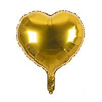 Heart foil balloon gold