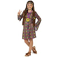 Hippie Kinderkostüm für Mädchen