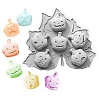 Horror pumpkins silicone mould for ice cubes and for baking 6-grid